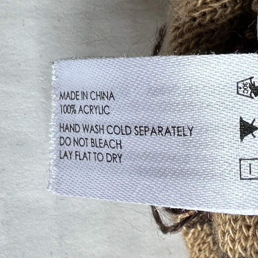 Michael Kors || Woman’s SIGNATURE MK BEANIE Winter Hat Gold and brown ones size